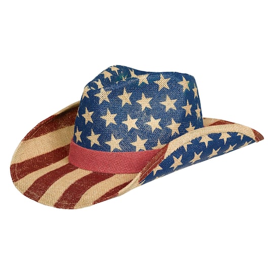 Adult Patriotic Printed Cowboy Hat